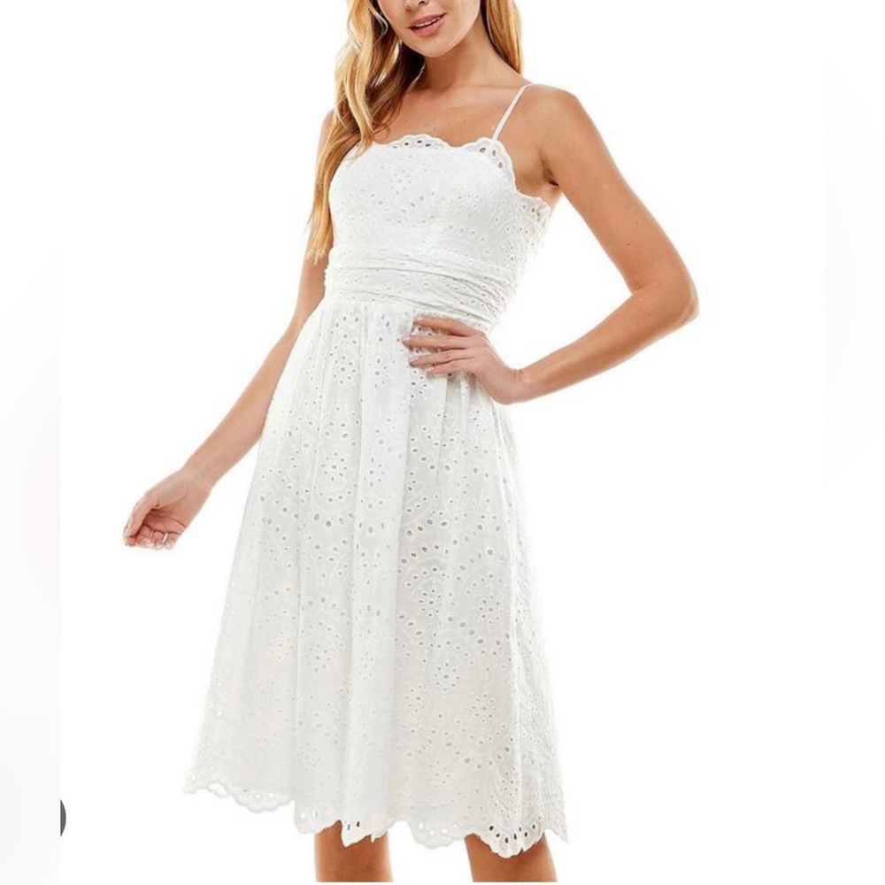 White lace dress